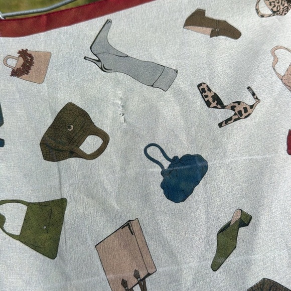 VTG Accessory Street Retro Scarf shoes And Handbags hair or neck 20x20 - Picture 3 of 6